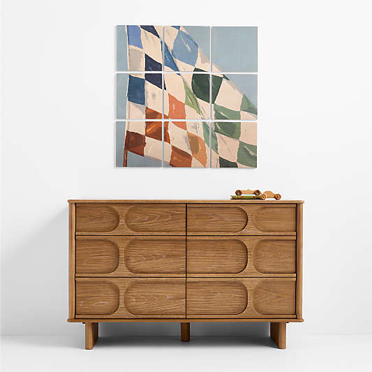 Maplewood Checkerboard Flag 3' x 3' Wall Art