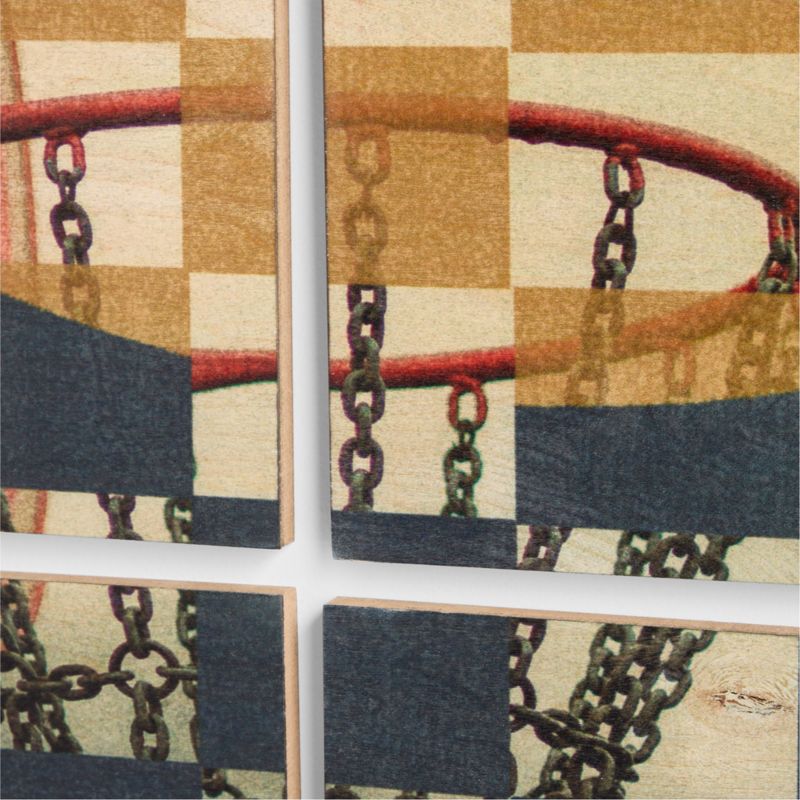 Maplewood Checkerboard Hoop 3' x 3' Wall Art - image 4 of 5
