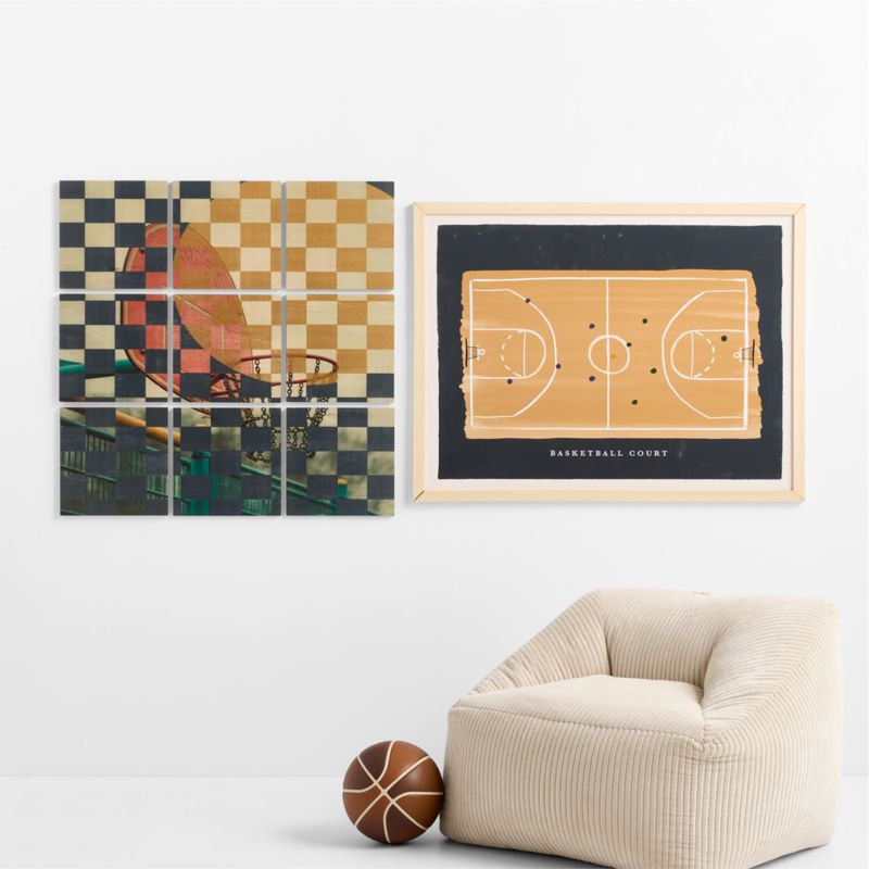 Courtside Play Large Framed Wall Art Print - image 2 of 6
