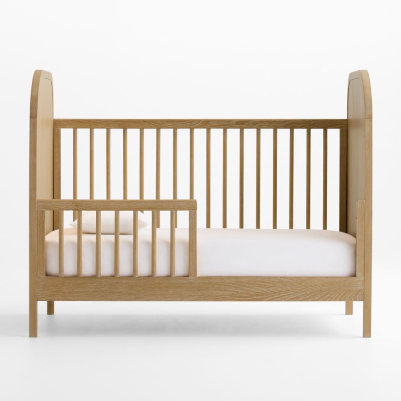 Mira Cerused Natural Oak Wood Toddler Bed Rail - image 1 of 2