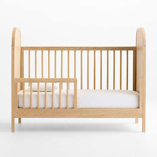 Mira Cerused Natural Oak Wood Toddler Bed Rail