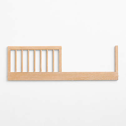 Mira Reeded Natural Oak Wood Toddler Bed Rail