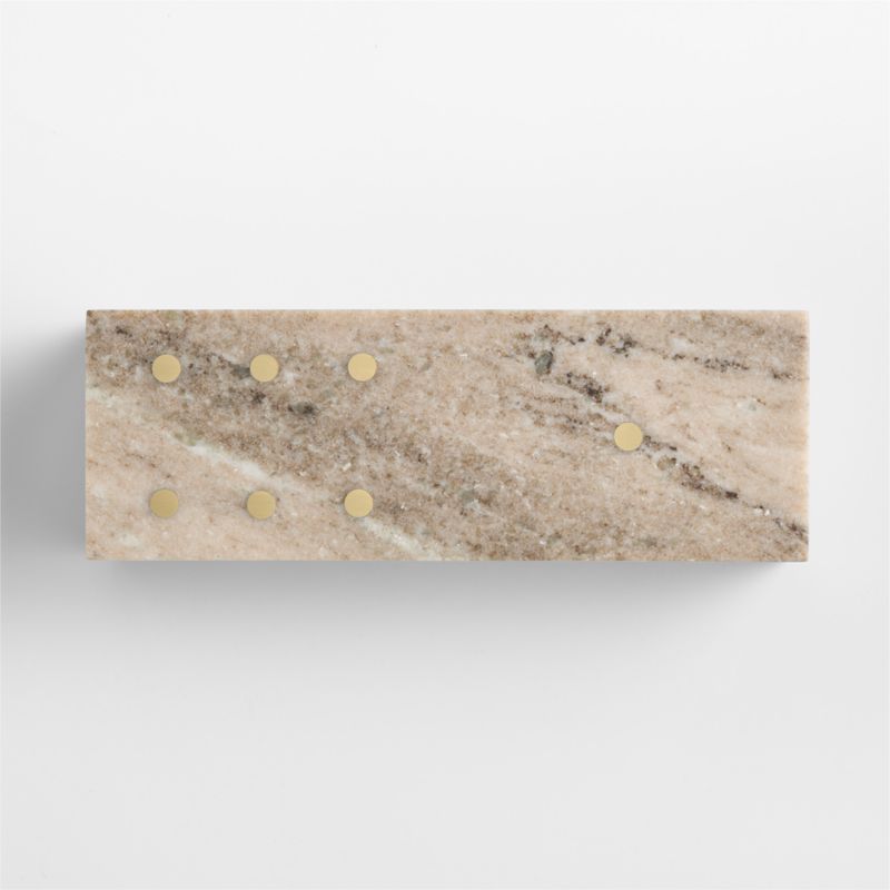 Marble Box with Resin Dominoes Game Set - image 1 of 5