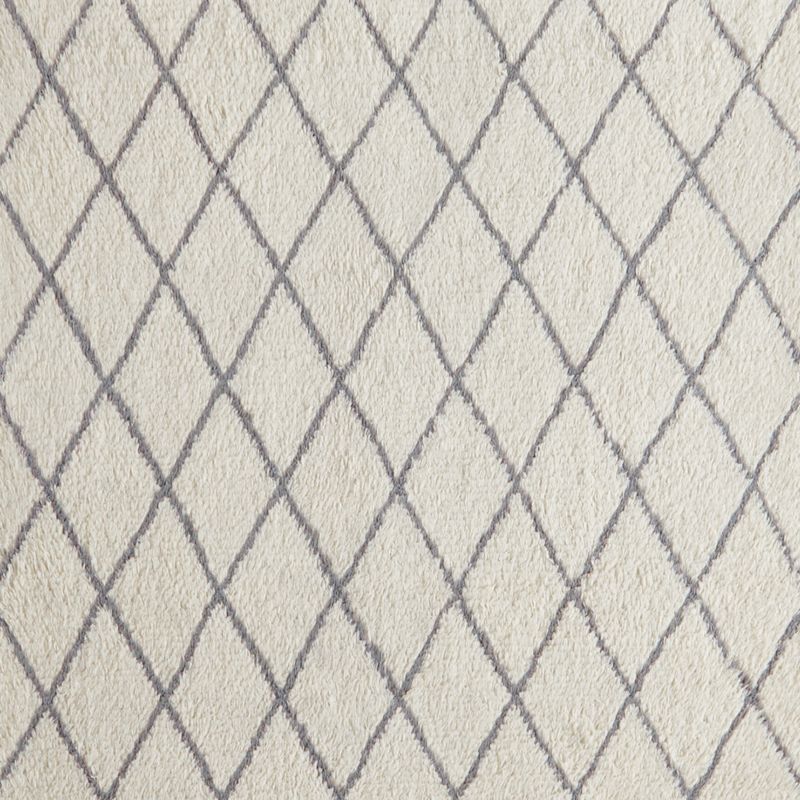 Moroccan Arlequin Diamond Wool Light Grey Kids Area Rug 5'x8' - image 2 of 5