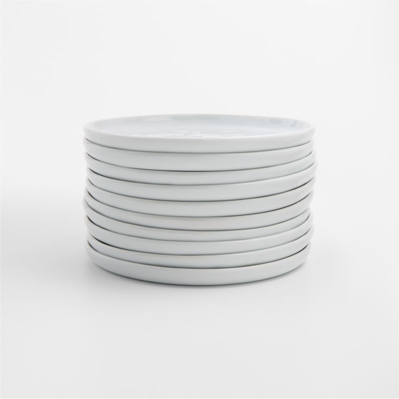 Viewing product image Mercer White Round Porcelain Appetizer Plates, Set of 10 - image 1 of 4