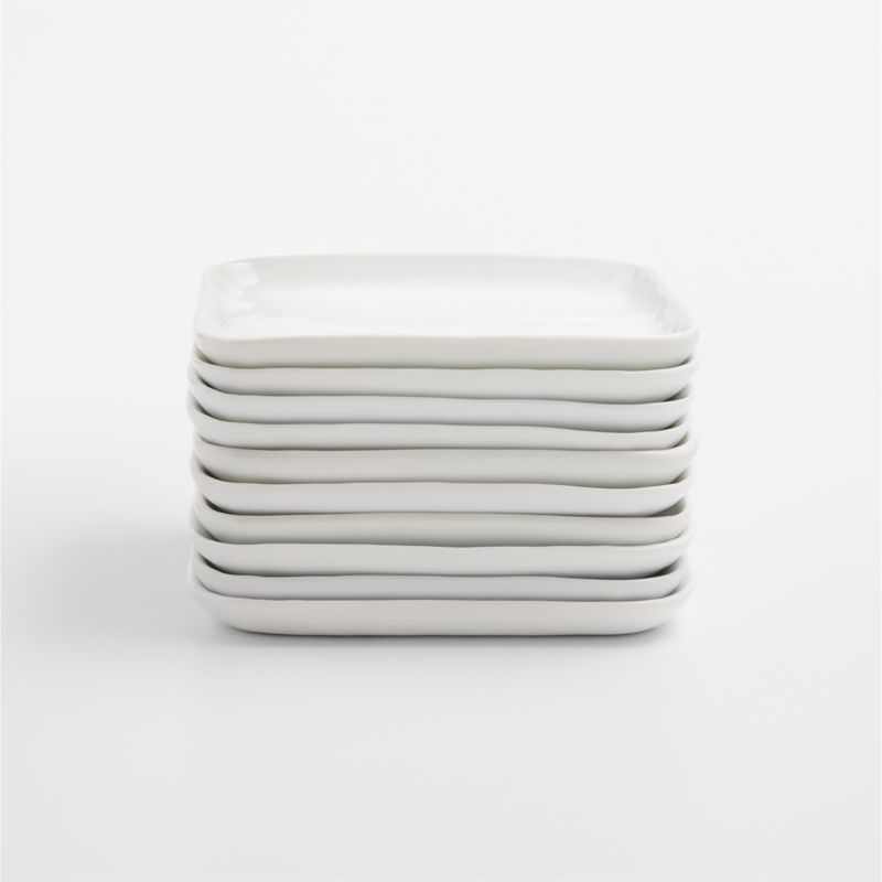 Viewing product image Mercer White Square Porcelain Appetizer Plates, Set of 10 - image 1 of 1