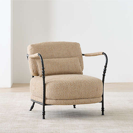 Muirfield Sculptural Metal Accent Chair by Jake Arnold