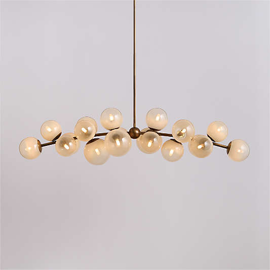 Marlow Brass Linear Chandelier Light