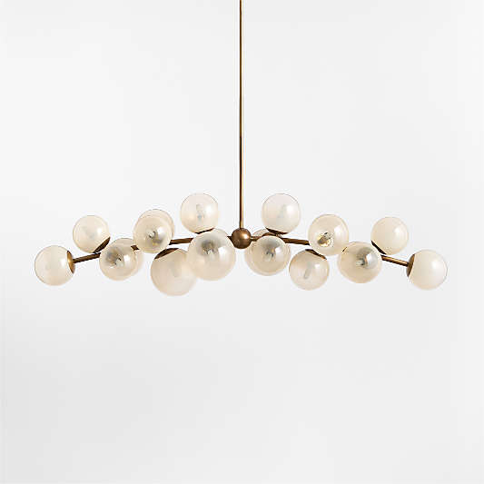 Marlow Brass Linear Chandelier Light