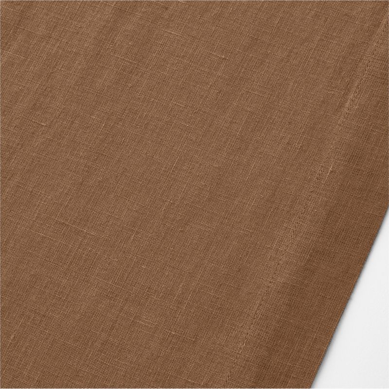 Marin 120" Maple Brown EUROPEAN FLAX -Certified Linen Table Runner - image 1 of 2