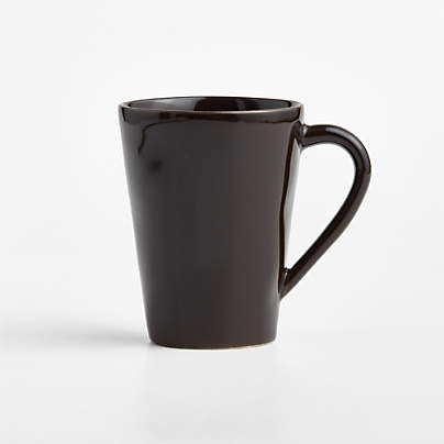Marin Deep Brown Stoneware 12-Oz. Mug