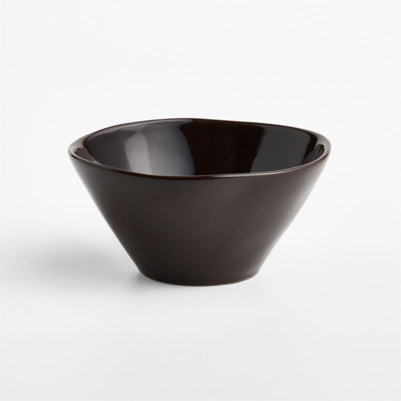 Viewing product image Marin Deep Brown Stoneware Cereal Bowl - image 1 of 4
