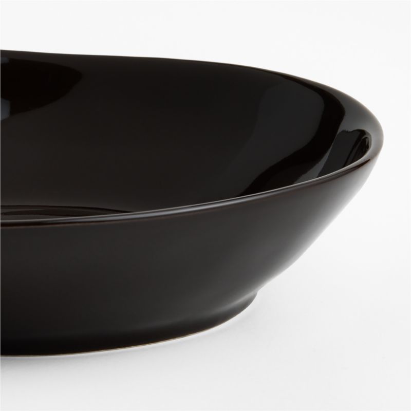 Marin Deep Brown Stoneware Low Bowl - image 2 of 7