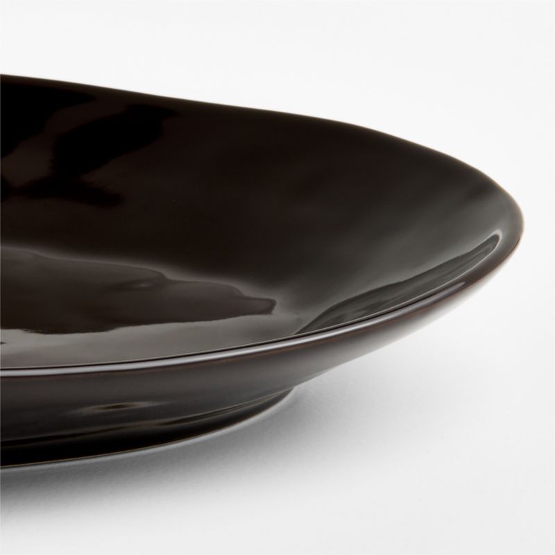 Marin Deep Brown Small Oval Stoneware Platter - image 1 of 6