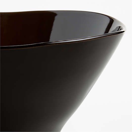 Marin Deep Brown 10.25" Stoneware Serving Bowl