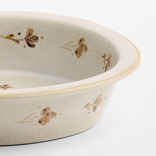 Marin Botanical 9" Stoneware Pie Dish