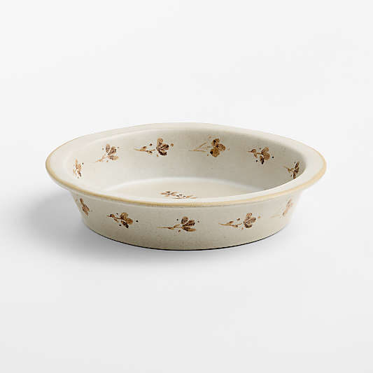 Marin Botanical 9" Stoneware Pie Dish