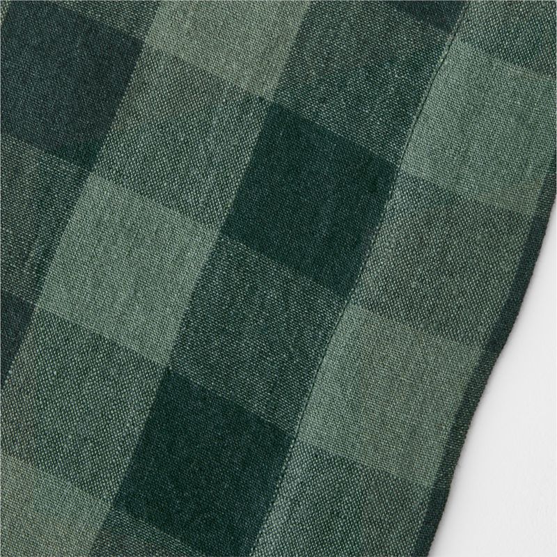 Marin Green Gingham 108" Table Runner - image 1 of 2