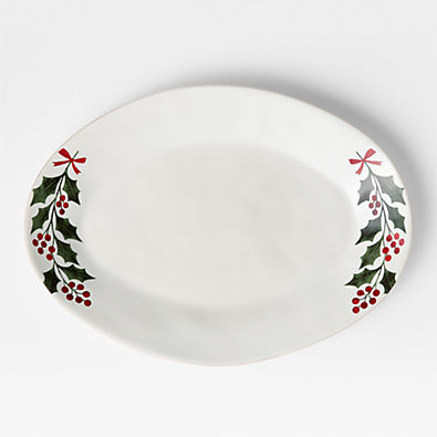View Marin Holly Berry Oval Platter details
