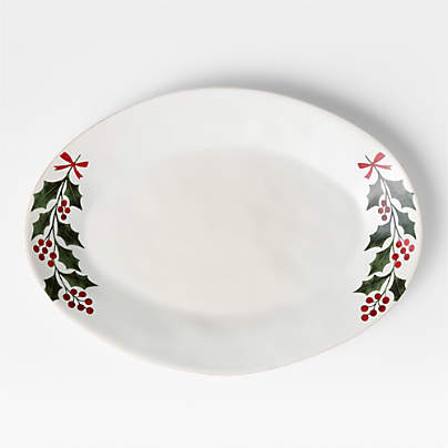 Marin Holly Berry Oval Platter