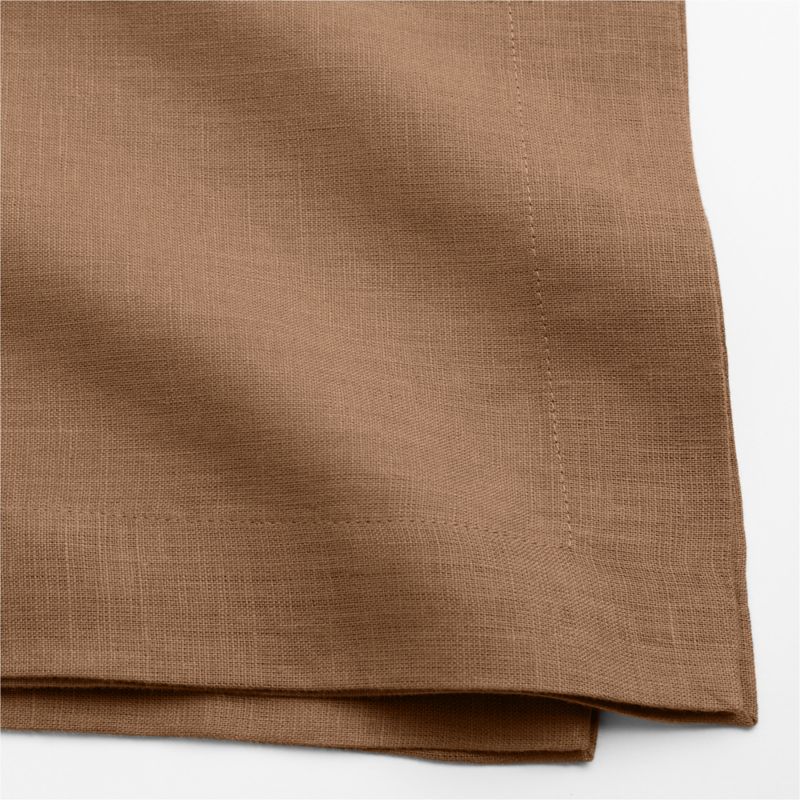 Marin Maple Brown EUROPEAN FLAX -Certified Linen Dinner Napkin, Set of 4 - image 3 of 8