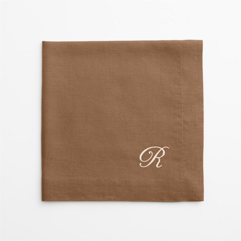 Marin Maple Brown EUROPEAN FLAX -Certified Linen Dinner Napkin, Set of 4 - image 2 of 8