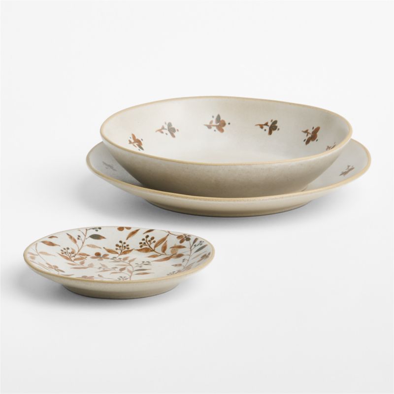Marin Natural Botanical Stoneware Low Bowl - image 1 of 3
