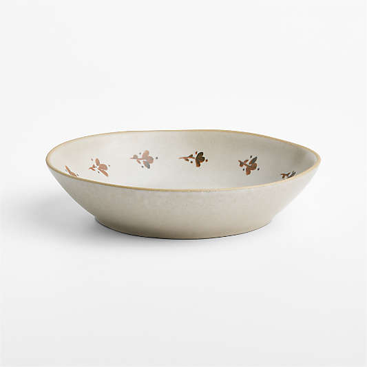 Marin Natural Botanical Stoneware Low Bowl