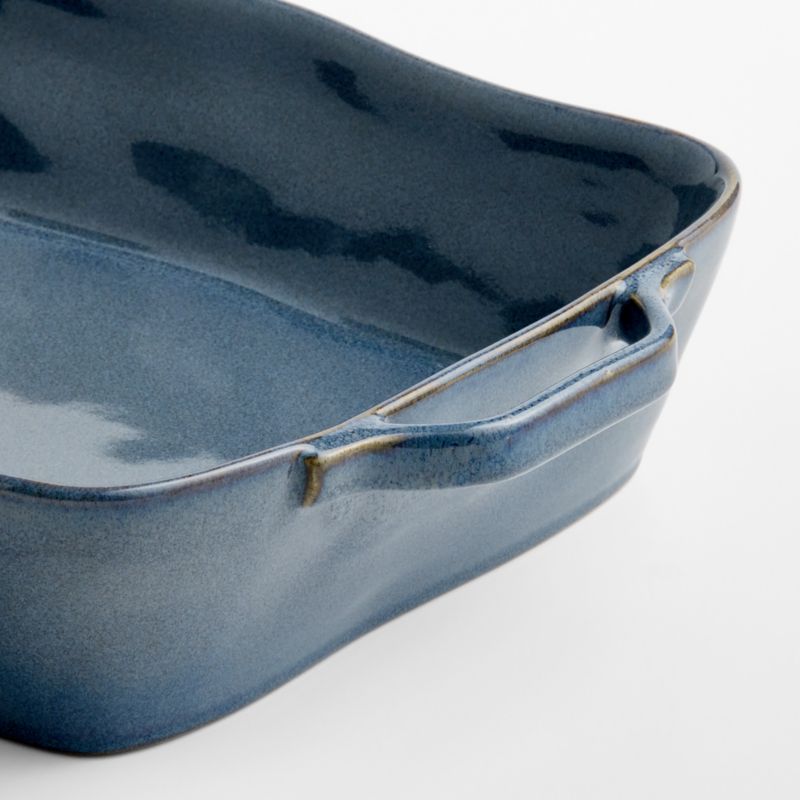 Marin 13.5"x10" Large Slate Blue Stoneware Baking Dish with Handles - image 1 of 5