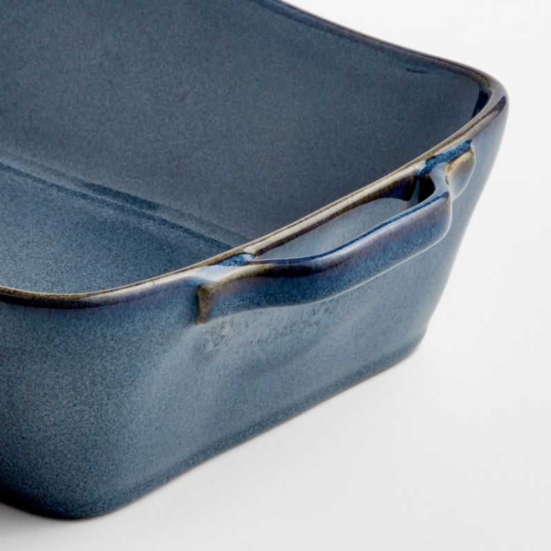 Marin 10"x7" Small Slate Blue Stoneware Baking Dish with Handles - image 1 of 5