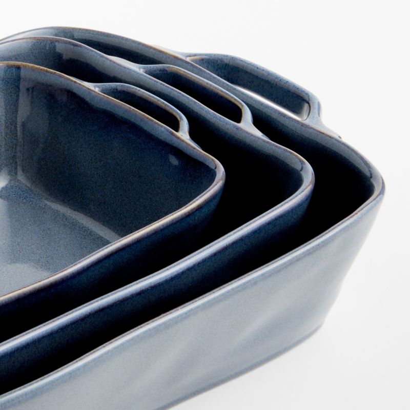Marin Slate Blue Stoneware Bakers, Set of 3 - image 2 of 6