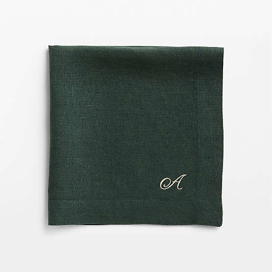 Marin Spruce Green European Linen Napkin, Set of 4