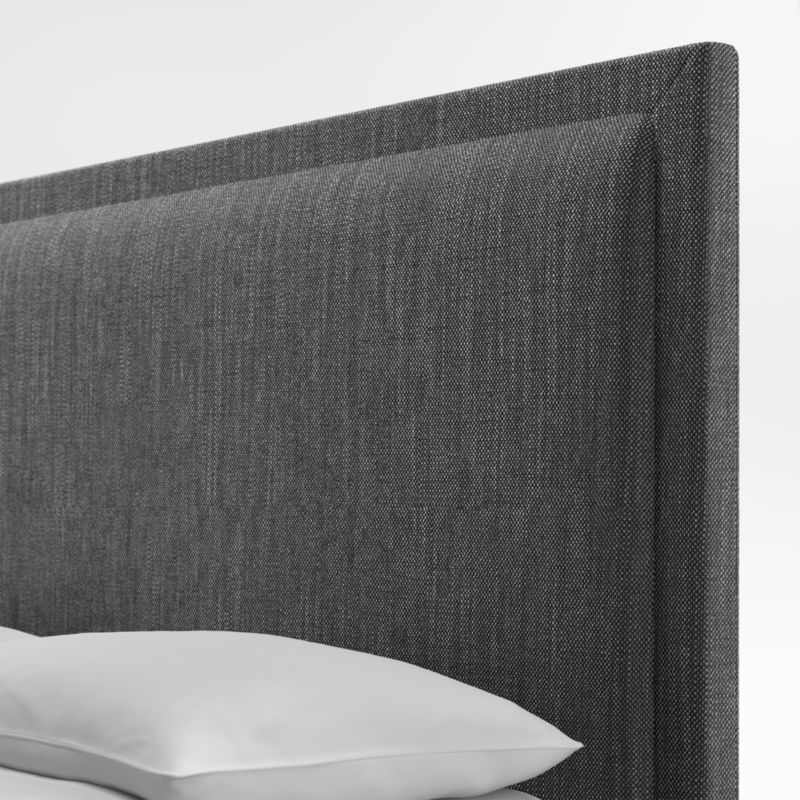 Meraux 56" Charcoal Grey King Upholstered Headboard - image 3 of 4