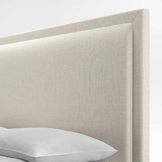 Meraux 56" Ivory King Upholstered Headboard