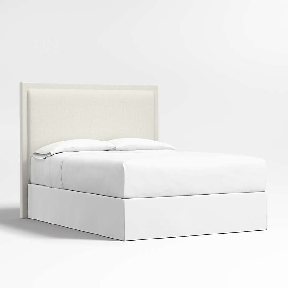 Meraux 56" Ivory Queen Upholstered Headboard Crate & Barrel