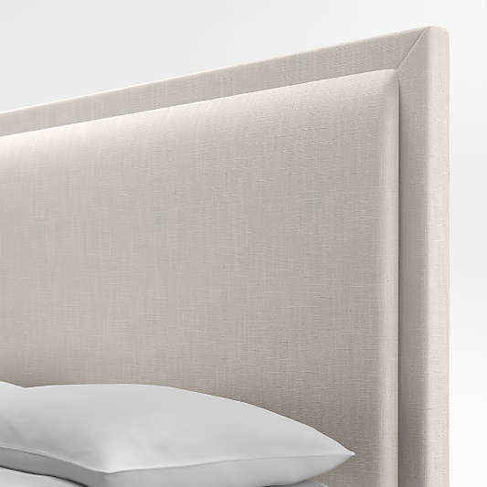 Meraux 56" Ivory Upholstered King Headboard