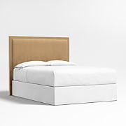 Meraux 56" Camel Brown Upholstered Queen Headboard