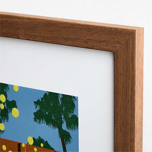 Match Point Mayhem Walnut Framed Wall Art Print by Venus Williams