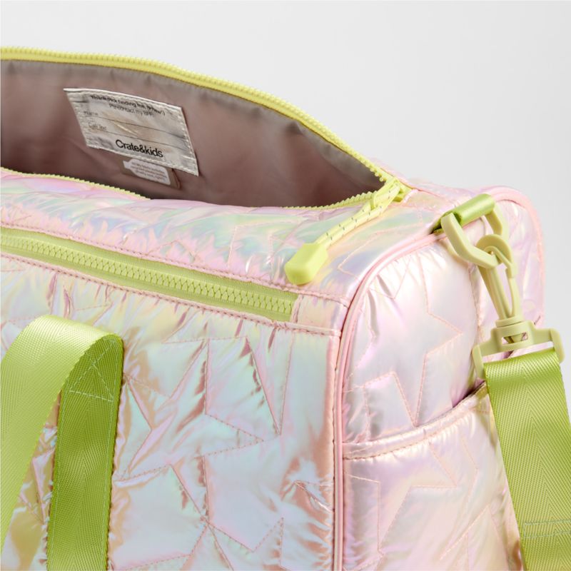 Pink Metallic Star Kids Duffel Bag - image 5 of 6