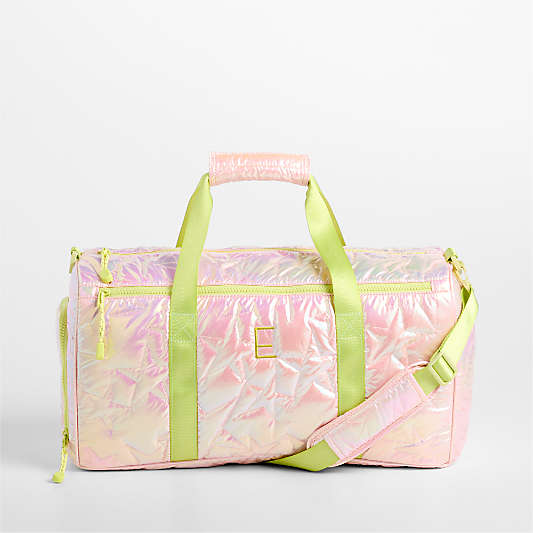 Pink Metallic Star Kids Duffel Bag
