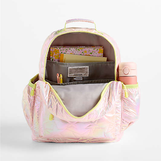 Pink Metallic Star Kids Backpacks