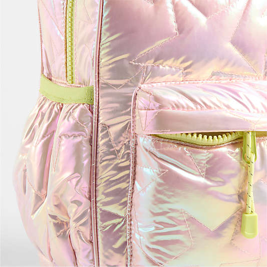 Metallic Pink Star Kids Backpack Bundle
