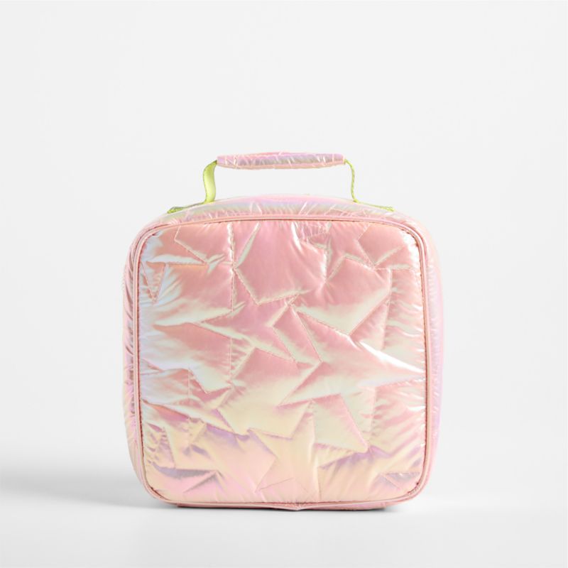 Pink Metallic Star Standard Soft Insulated Kids Lunch Box - image 3 of 8