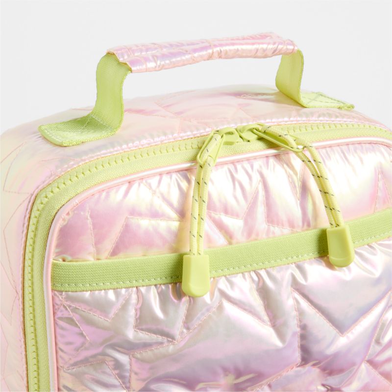 Pink Metallic Star Standard Soft Insulated Kids Lunch Box - image 5 of 8