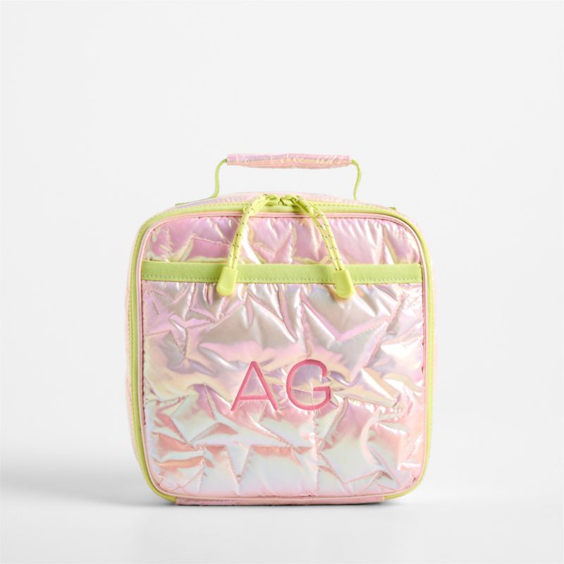 Viewing product image Pink Metallic Star Standard Soft Insulated Kids Lunch Box - image 1 of 8