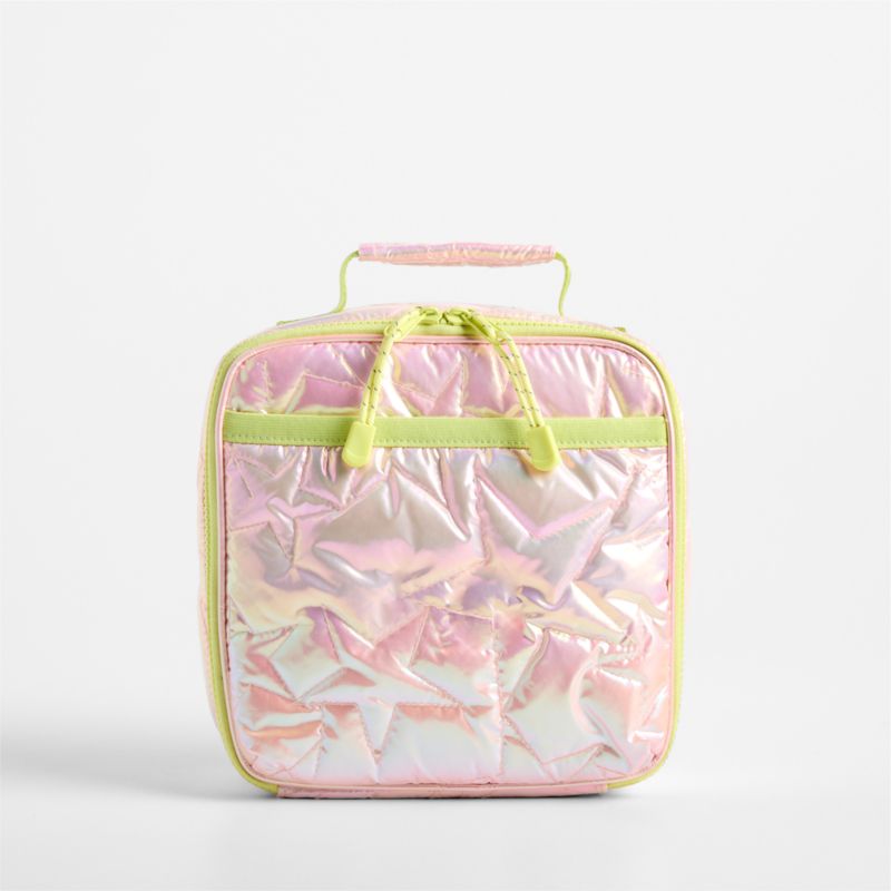 Pink Metallic Star Standard Soft Insulated Kids Lunch Box - image 2 of 8