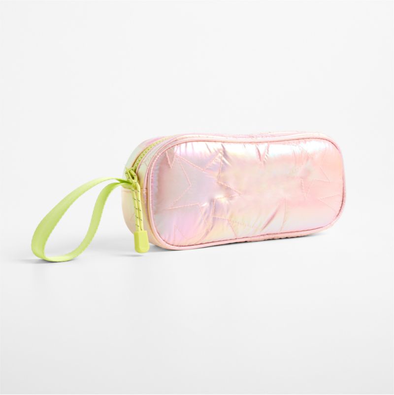 Pink Metallic Star Soft Pencil Case - image 3 of 5