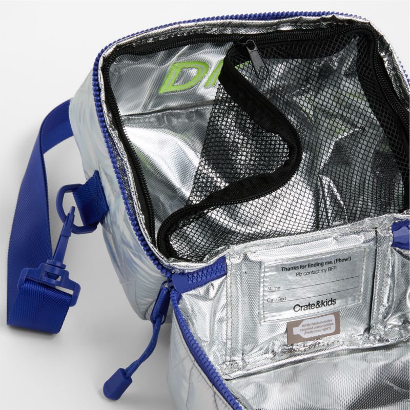 Silver Metallic Star Dual Compartment Soft Insulated Kids Lunch Box - image 5 of 7