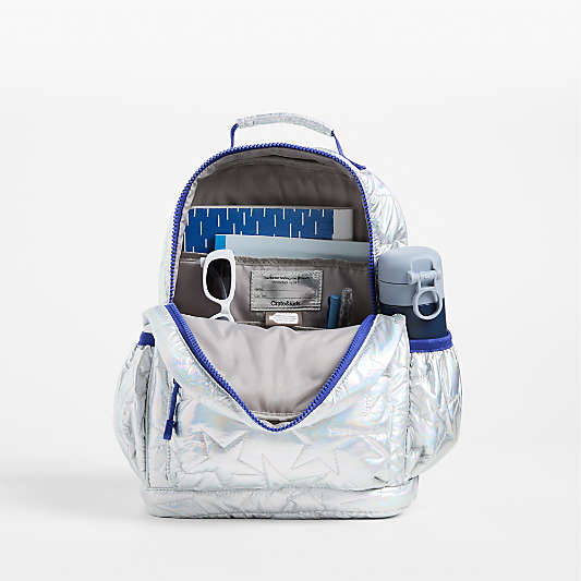 Silver Metallic Star Kids Backpacks