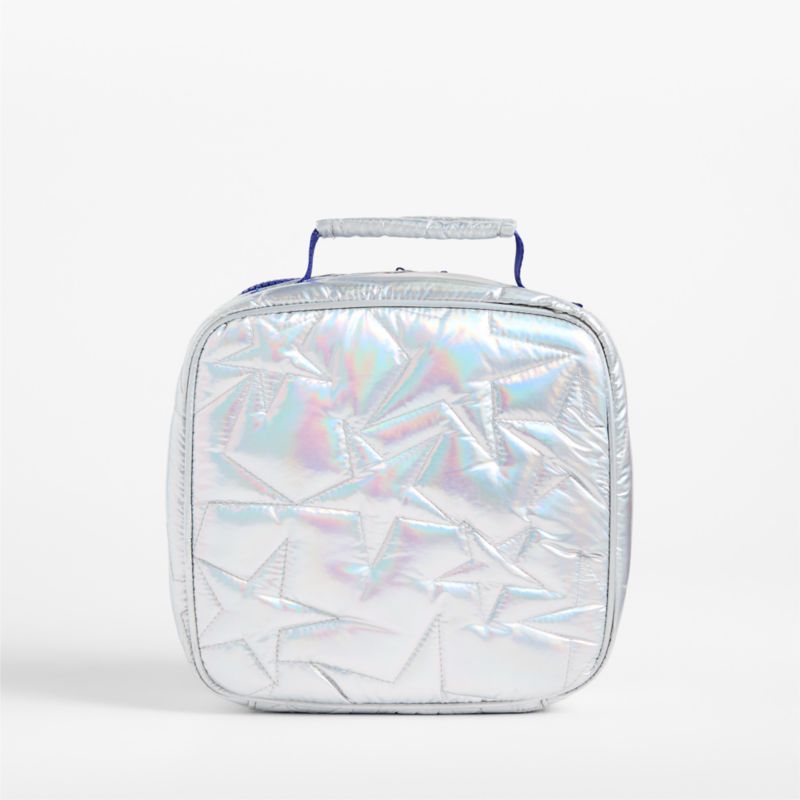 Silver Metallic Star Standard Soft Insulated Kids Lunch Box - image 3 of 8